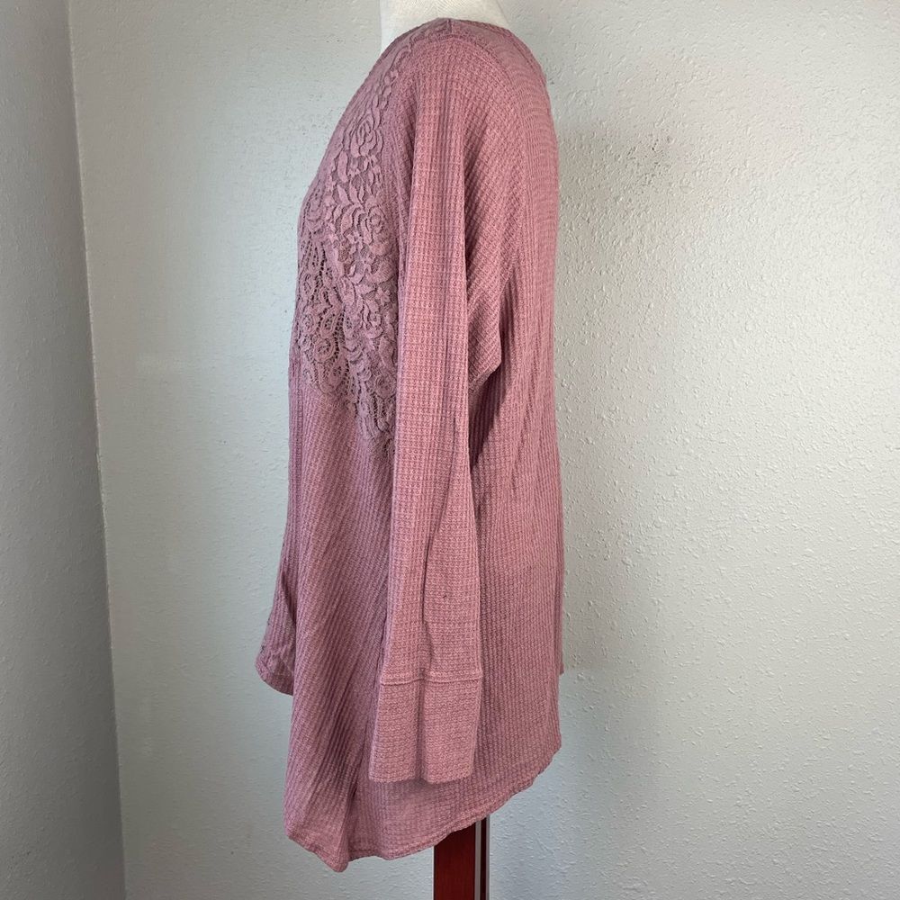EUC Symmetry Womens Maude Lace Long Sleeve Too Size 3X - Picture 3 of 7